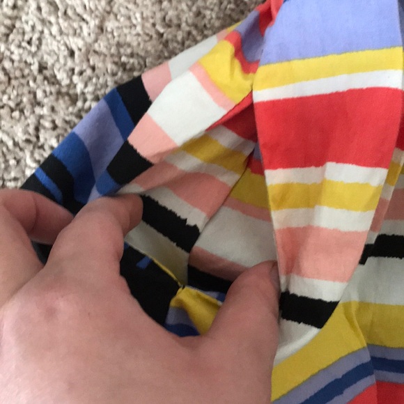 Colorful stripped strapless dress - Picture 3 of 5